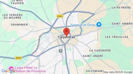 Apartments for rent i Carpentras - kort over placeringen