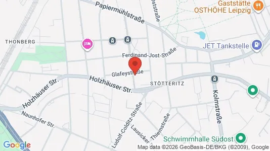 Apartments for rent i Leipzig - kort over placeringen