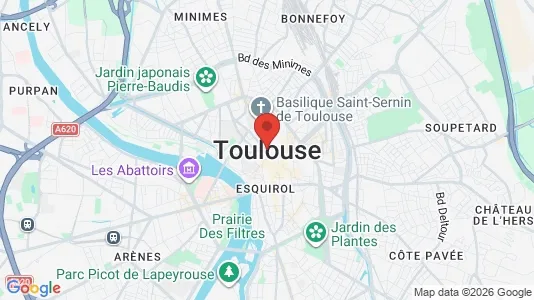 Houses for rent i Toulouse - kort over placeringen