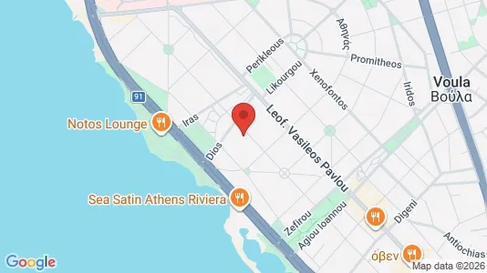 Apartments for rent i Glyfada - kort over placeringen