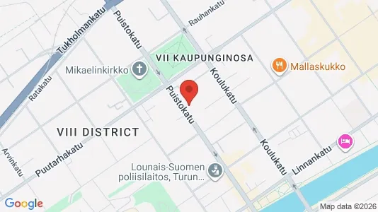 Apartments for rent i Turku - kort over placeringen