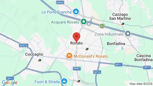Apartments for rent i Rovato - kort over placeringen