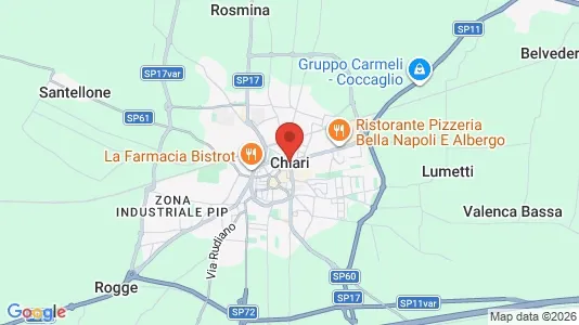 Apartments for rent i Chiari - kort over placeringen