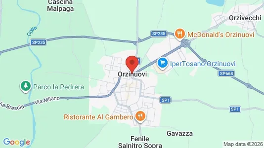 Apartments for rent i Orzinuovi - kort over placeringen