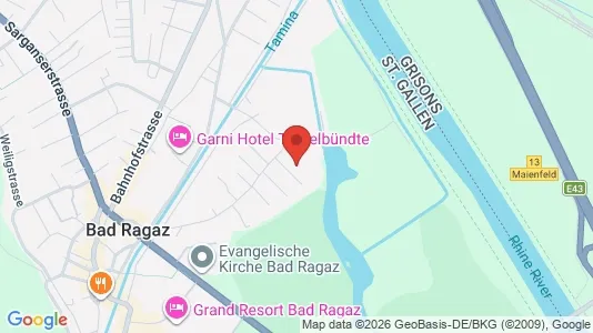 Apartments for rent i Sarganserland - kort over placeringen