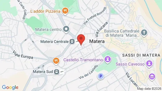 Apartments for rent i Matera - kort over placeringen