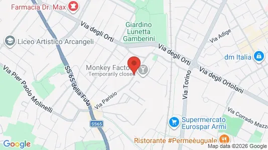 Apartments for rent i Bologna - kort over placeringen