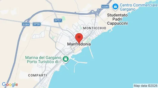Apartments for rent i Manfredonia - kort over placeringen