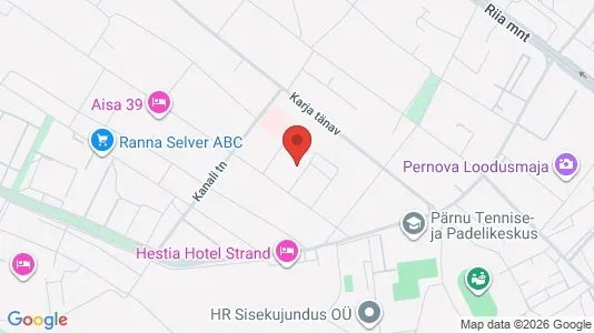Apartments for rent i Pärnu - kort over placeringen