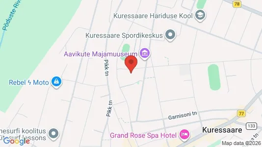Apartments for rent i Kuressaare - kort over placeringen