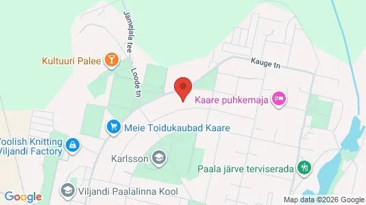 Apartments for rent i Viljandi - kort over placeringen