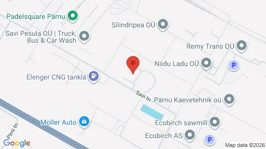Apartments for rent i Pärnu - kort over placeringen
