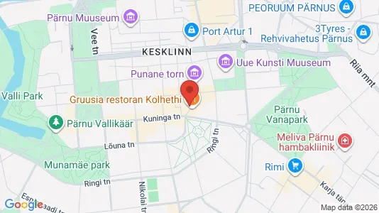 Apartments for rent i Pärnu - kort over placeringen