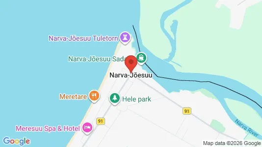 Apartments for rent i Narva-Jõesuu - kort over placeringen