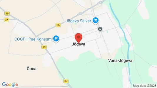 Apartments for rent i Jõgeva - kort over placeringen