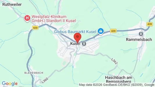 Apartments for rent i Kusel - kort over placeringen