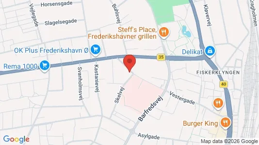 Apartments for rent i Frederikshavn - kort over placeringen