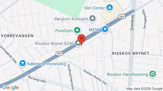 Apartments for rent i Risskov - kort over placeringen