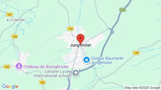Apartments for rent i Junglinster - kort over placeringen