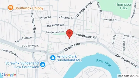 Apartments for rent i Sunderland - Tyne and Wear - kort over placeringen