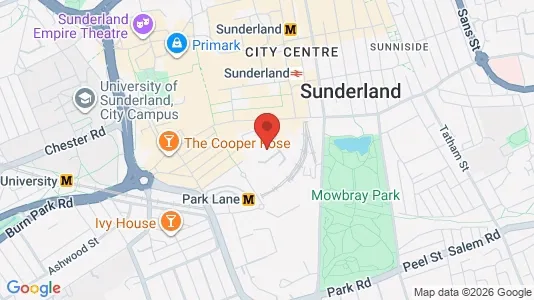 Apartments for rent i Sunderland - Tyne and Wear - kort over placeringen