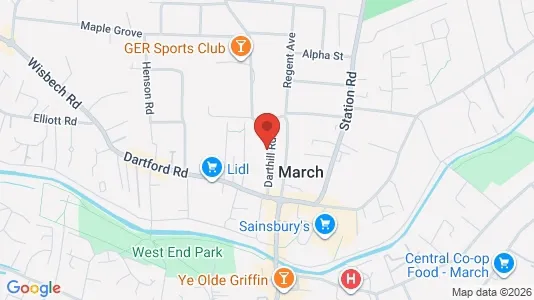 Apartments for rent i March - Cambridgeshire - kort over placeringen