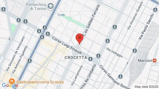 Apartments for rent i Turin - kort over placeringen