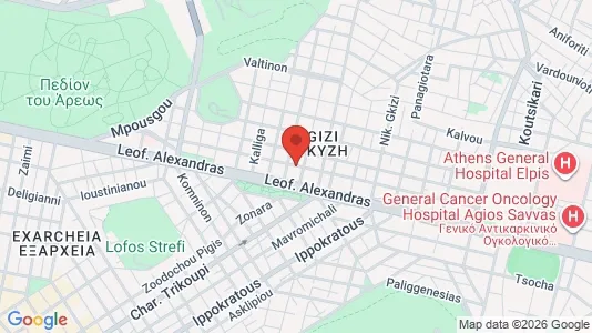 Apartments for rent i Athens Ampelokipoi - kort over placeringen