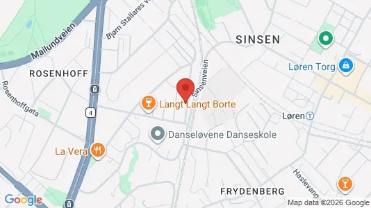 Apartments for rent i Oslo Grünerløkka - kort over placeringen