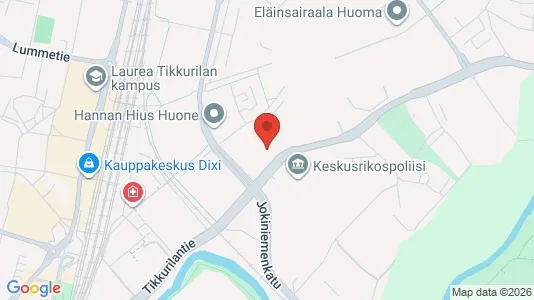 Apartments for rent i Vantaa - kort over placeringen