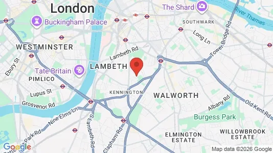 Houses for rent i London SE11 - kort over placeringen