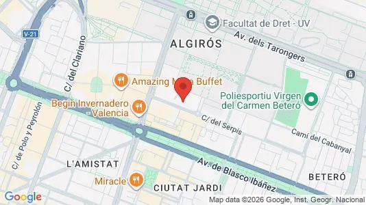 Rooms for rent i Alboraya - kort over placeringen