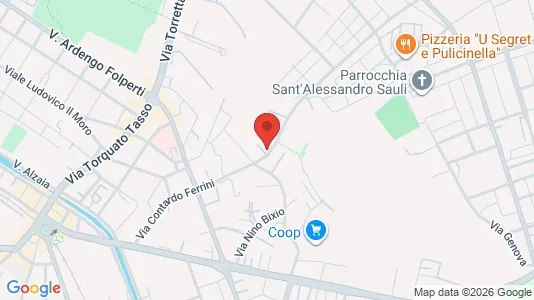 Rooms for rent i Pavia - kort over placeringen