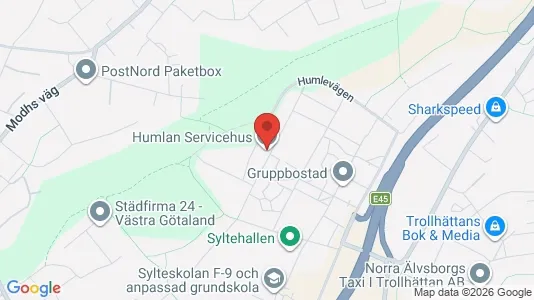 Apartments for rent i Trollhättan - kort over placeringen