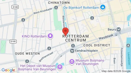 Apartments for rent i Rotterdam Centrum - kort over placeringen