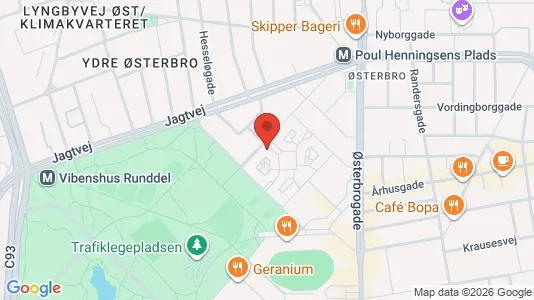 Apartments for rent i Østerbro - kort over placeringen