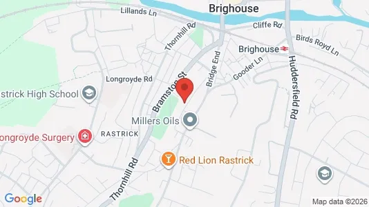 Apartments for rent i Brighouse - West Yorkshire - kort over placeringen