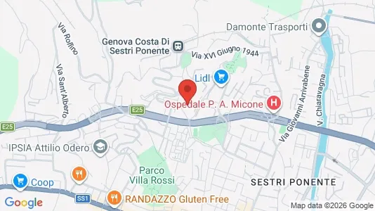 Apartments for rent i Genoa - kort over placeringen