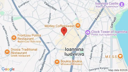 Apartments for rent i Ioannina - kort over placeringen