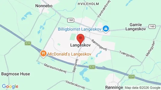 Houses for rent i Langeskov - kort over placeringen