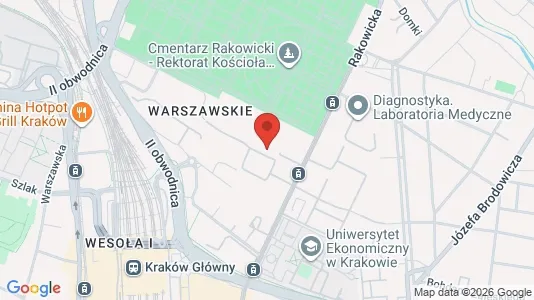 Rooms for rent i Kraków Śródmieście - kort over placeringen