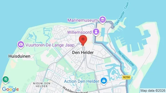 Apartments for rent i Den Helder - kort over placeringen