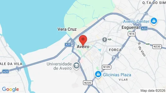 Apartments for rent i Aveiro - kort over placeringen