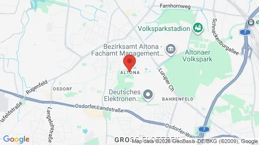 Apartments for rent i Hamburg Altona - kort over placeringen