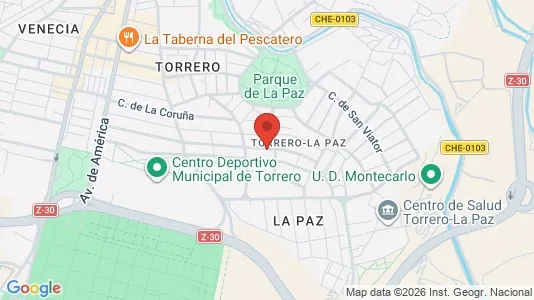 Apartments for rent i Zaragoza - kort over placeringen