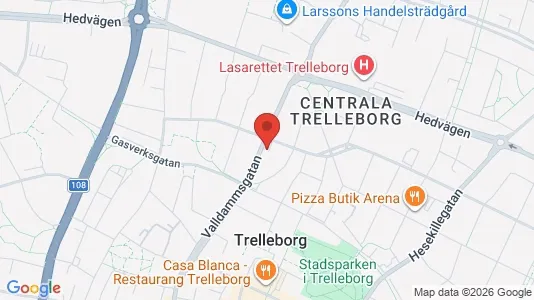 Apartments for rent i Trelleborg - kort over placeringen