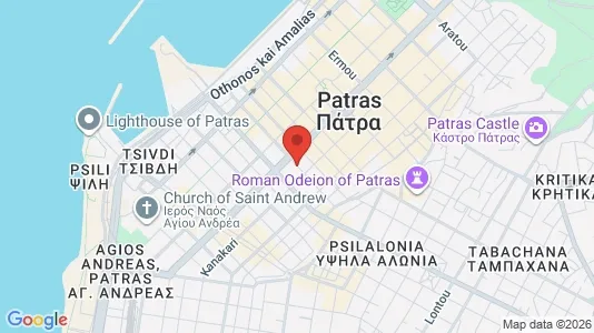 Apartments for rent i Patras - kort over placeringen