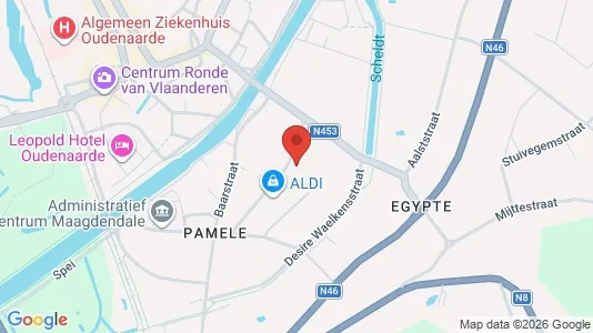 Apartments for rent i Oudenaarde - kort over placeringen