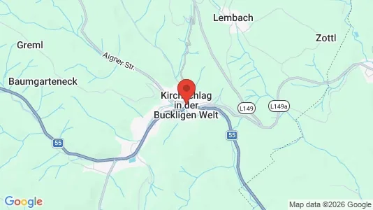 Apartments for rent i Kirchschlag in der Buckligen Welt - kort over placeringen
