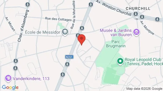 Apartments for rent i Brussels Ukkel - kort over placeringen